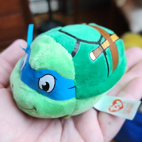 Ty Teeny TYS Leonardo Ninja Turtles Plushie Stuffed Animal Toy - Picture 13 of 14